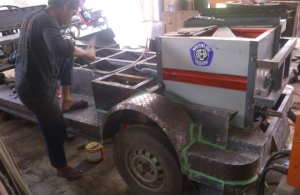 Pemasangan Mesin Pemecah Kulit Padi